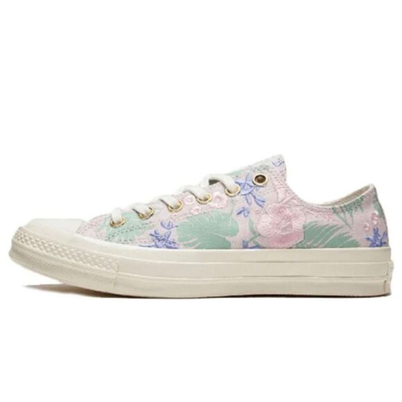 Converse Chuck 70 'Palm Print' Embrodiered Low Top Sneaker - Picture 2 of 8